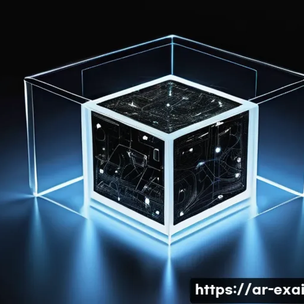 설명 가능한 AI의 의사결정 지원 활용 - **Prompt:** "A conceptual and visually stunning image illustrating the transition from opaque AI sys...