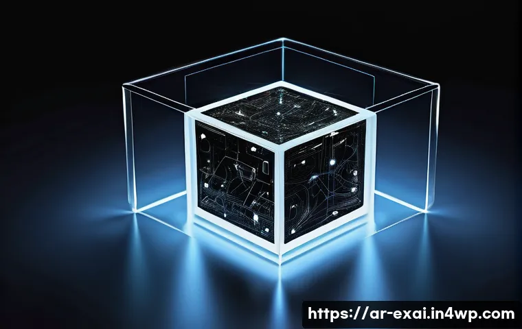 설명 가능한 AI의 의사결정 지원 활용 - **Prompt:** "A conceptual and visually stunning image illustrating the transition from opaque AI sys...